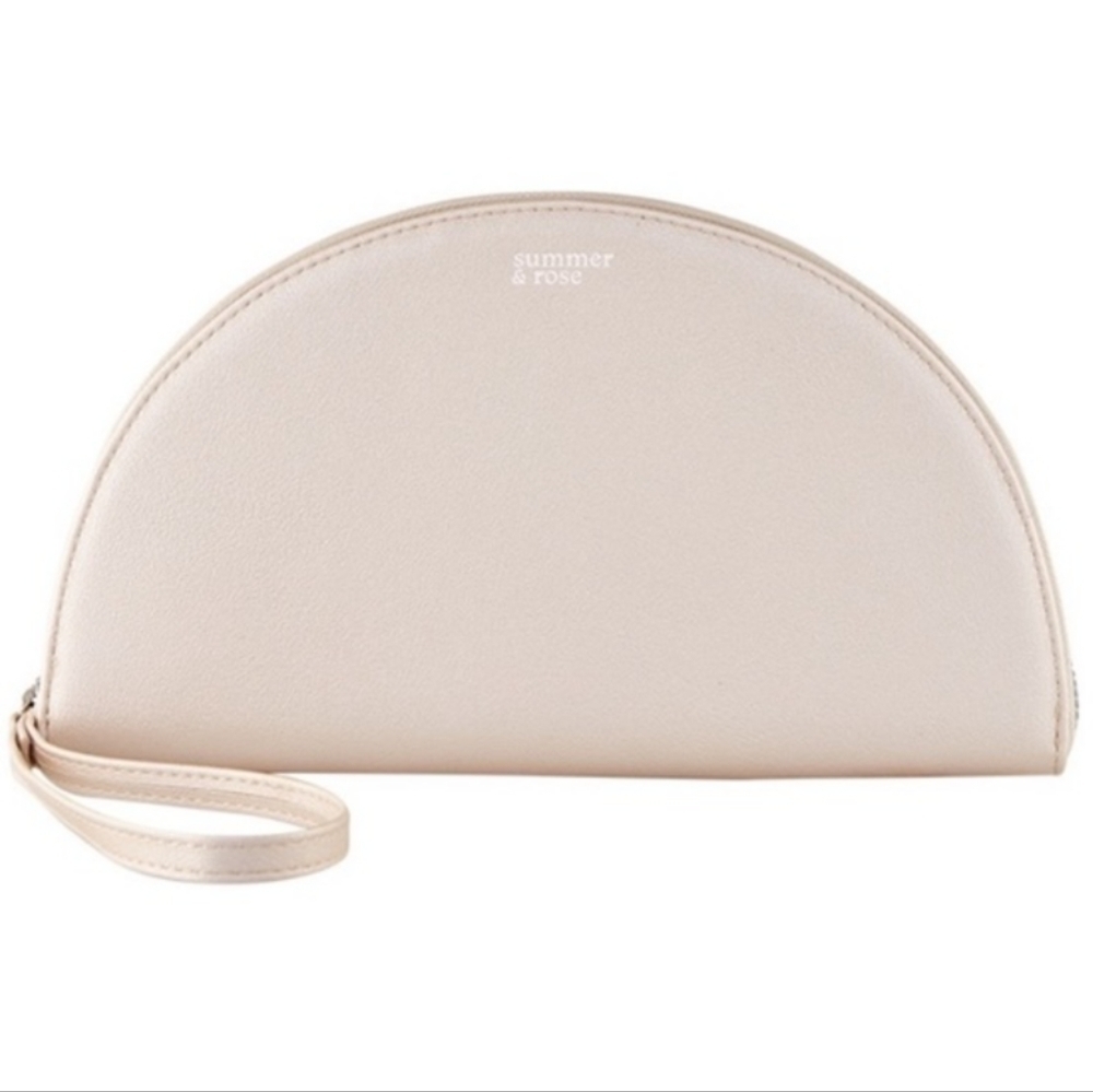 SUMMER & ROSE Luna Wristlet Clutch Wallet, Champagne Shimmer